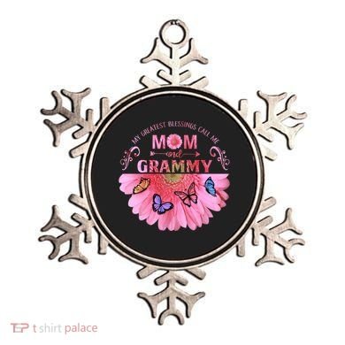 My Greatest Blessings Call Me Mom And Grammy Flower Gift Ornament