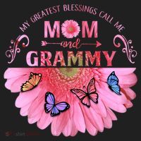 My Greatest Blessings Call Me Mom And Grammy Flower Gift Hat thumb 2