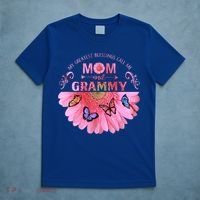 My Greatest Blessings Call Me Mom And Grammy Flower Gift T-Shirt thumb 5