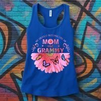 My Greatest Blessings Call Me Mom And Grammy Flower Gift Women's Tank Top thumb 3
