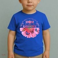 My Greatest Blessings Call Me Mom And Grammy Flower Gift Toddler T-Shirt thumb 2