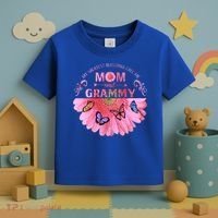 My Greatest Blessings Call Me Mom And Grammy Flower Gift Toddler T-Shirt thumb 3