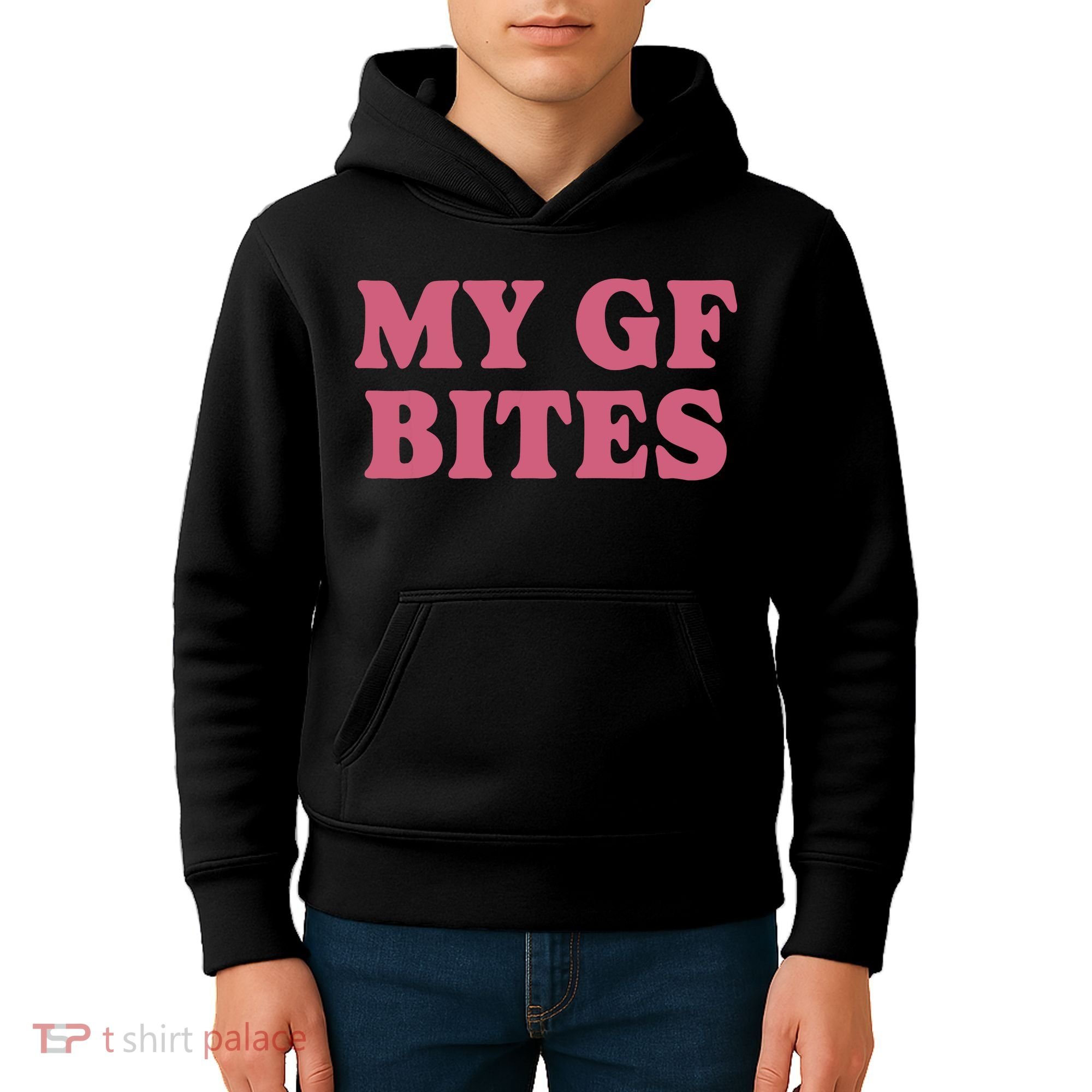 My Gf Bites Kids Hoodie