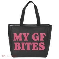 My Gf Bites Tote Bag thumb 0