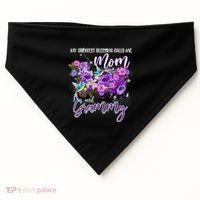 My Greatest Blessing Calls Me Mom And Grammy Hummingbirds Gift USA-Made Doggie Bandana thumb 0