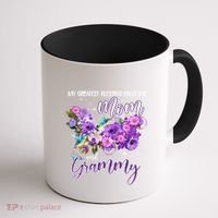 My Greatest Blessing Calls Me Mom And Grammy Hummingbirds Gift Coffee Mug thumb 1