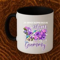My Greatest Blessing Calls Me Mom And Grammy Hummingbirds Gift Coffee Mug thumb 2