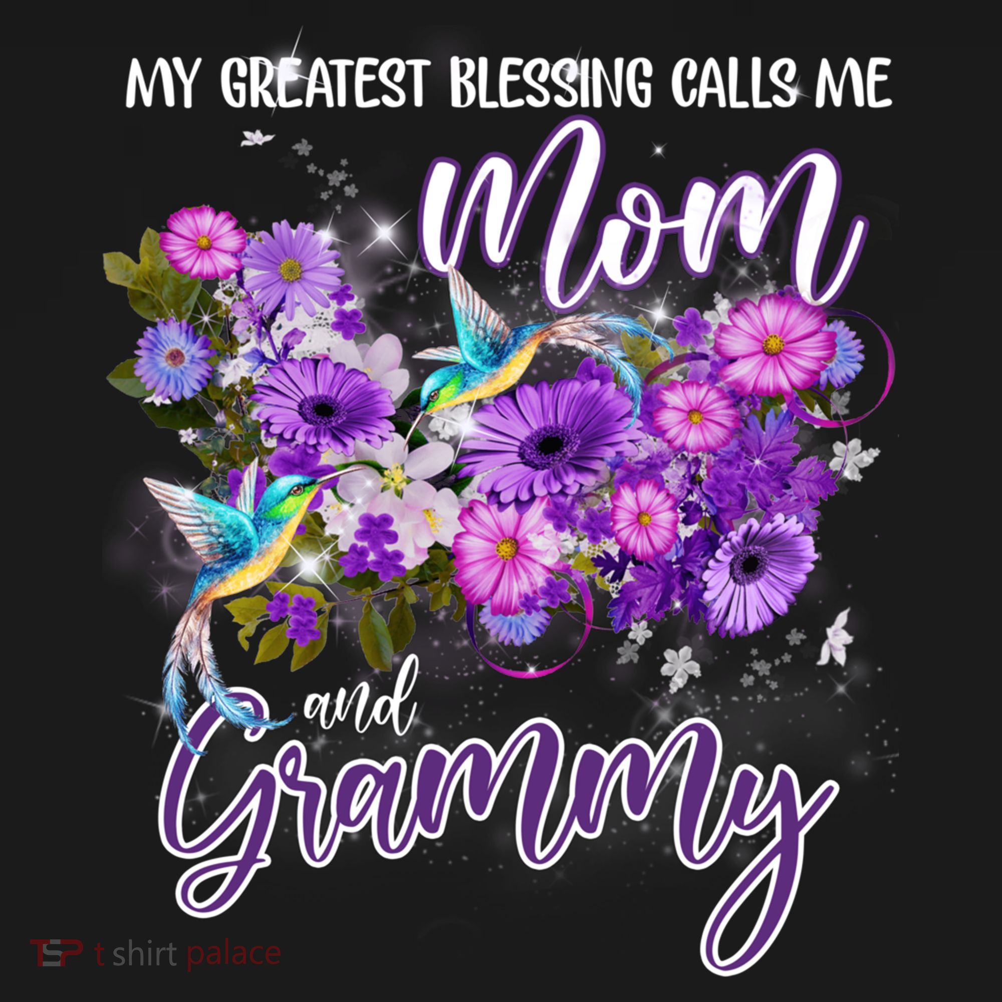My Greatest Blessing Calls Me Mom And Grammy Hummingbirds Gift Women's Hoodie