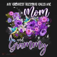 My Greatest Blessing Calls Me Mom And Grammy Hummingbirds Gift Ornament thumb 1