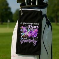 My Greatest Blessing Calls Me Mom And Grammy Hummingbirds Gift Golf Towel thumb 2