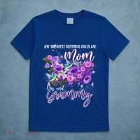 My Greatest Blessing Calls Me Mom And Grammy Hummingbirds Gift T-Shirt thumb 5