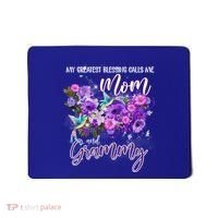 My Greatest Blessing Calls Me Mom And Grammy Hummingbirds Gift Mousepad thumb 0