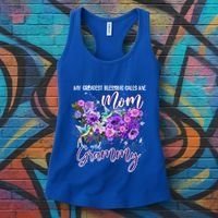 My Greatest Blessing Calls Me Mom And Grammy Hummingbirds Gift Women's Tank Top thumb 3