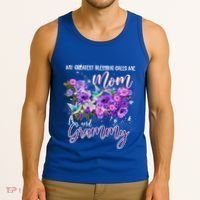 My Greatest Blessing Calls Me Mom And Grammy Hummingbirds Gift Tank Top thumb 3