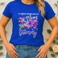 My Greatest Blessing Calls Me Mom And Grammy Hummingbirds Gift Women's T-Shirt thumb 2