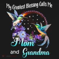 My Greatest Blessing Calls Me Mom And Grandma Hummingbird Funny Gift Women's Hoodie thumb 2