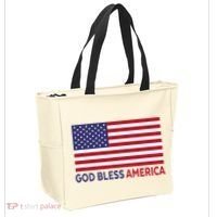Modern God Bless America Tote Bag thumb 2