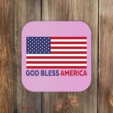 Modern God Bless America Coaster