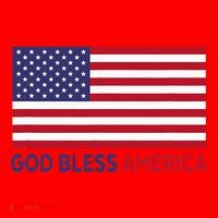 Modern God Bless America Santa Hat thumb 1
