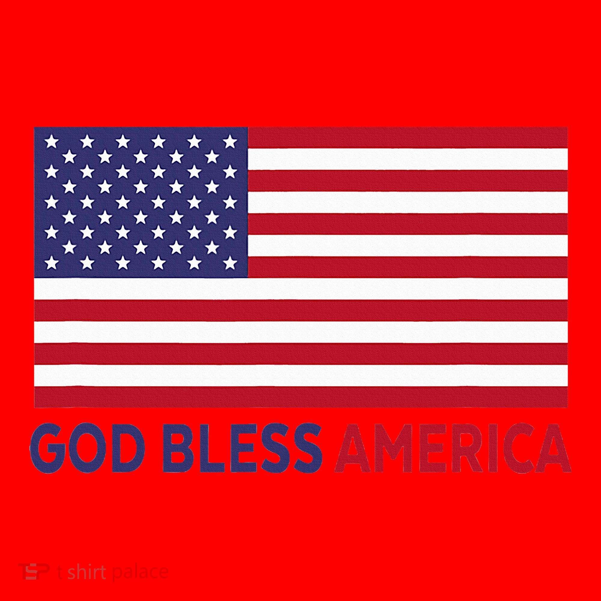 Modern God Bless America Santa Hat
