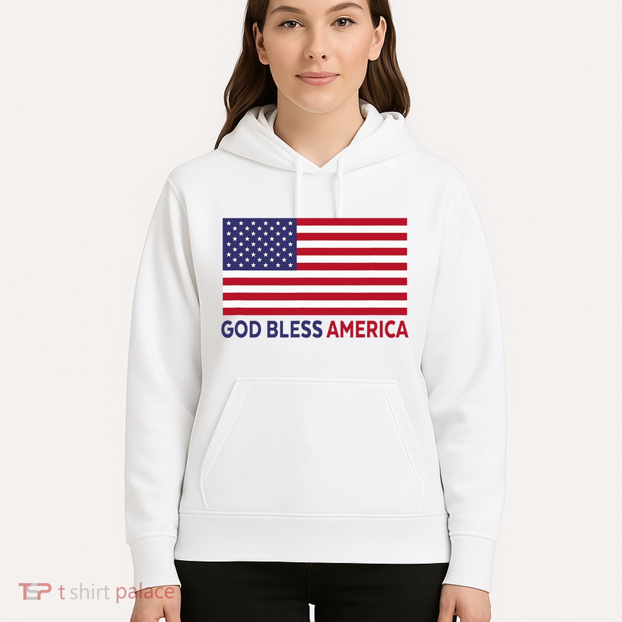 Modern God Bless America Hoodie