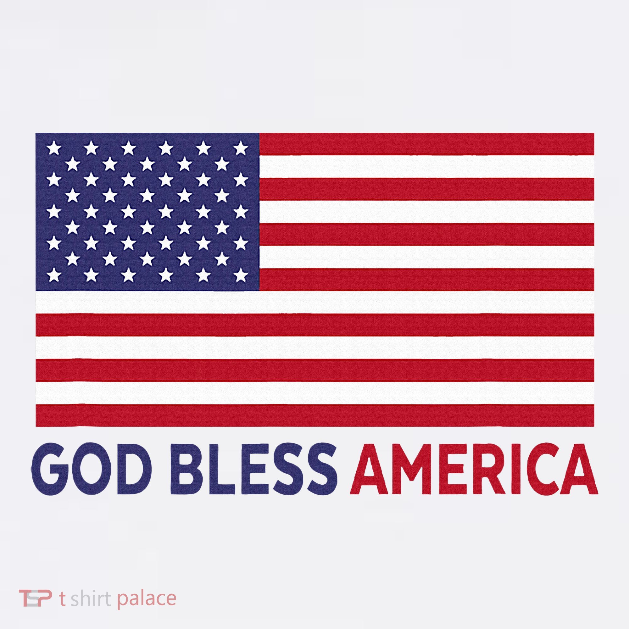 Modern God Bless America Long Sleeve Shirt