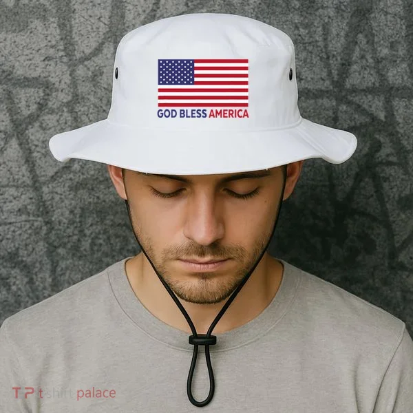 Modern God Bless America Bucket Hat