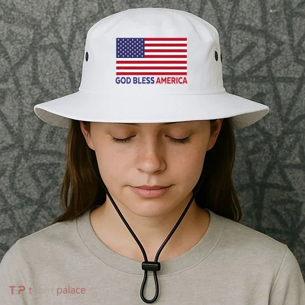 Modern God Bless America Bucket Hat