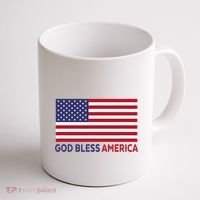 Modern God Bless America Coffee Mug thumb 1