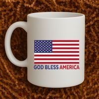 Modern God Bless America Coffee Mug thumb 2