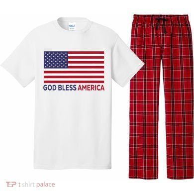 Modern God Bless America Pajama Set