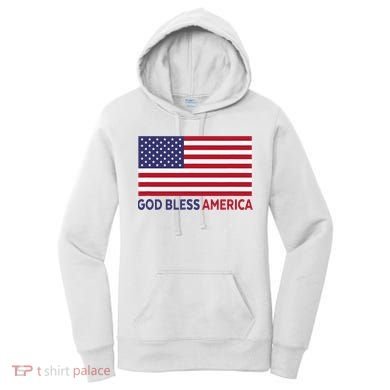 Modern God Bless America Women's Hoodie