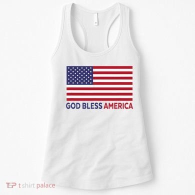 Modern God Bless America Women's Tank Top