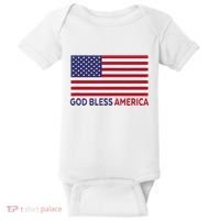 Modern God Bless America Baby Bodysuit thumb 0