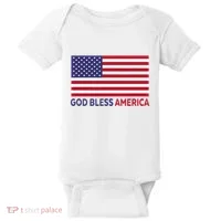 Modern God Bless America Baby Bodysuit thumb 0