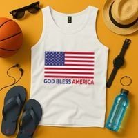 Modern God Bless America Tank Top thumb 4