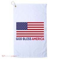 Modern God Bless America Golf Towel thumb 0