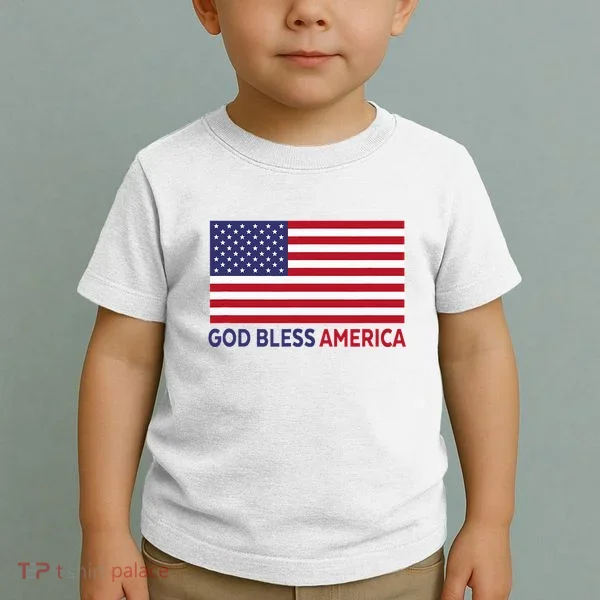 Modern God Bless America Toddler T-Shirt