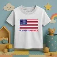 Modern God Bless America Toddler T-Shirt thumb 3