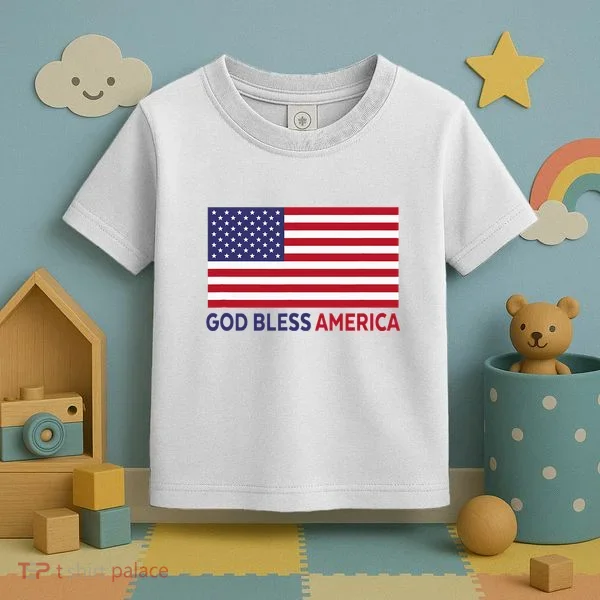 Modern God Bless America Toddler T-Shirt