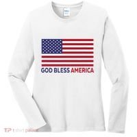Modern God Bless America Women's Long Sleeve Shirt thumb 0