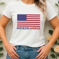 Modern God Bless America Women's T-Shirt thumb 2