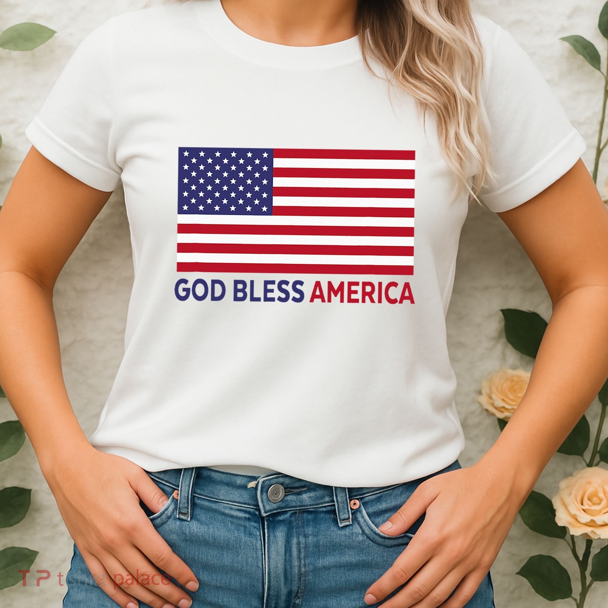 Modern God Bless America Women's T-Shirt