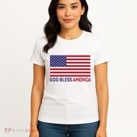 Modern God Bless America Women's T-Shirt thumb 4