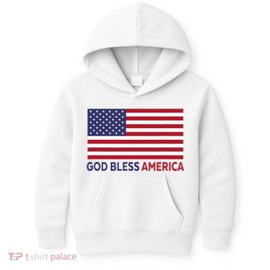 Modern God Bless America Kids Hoodie