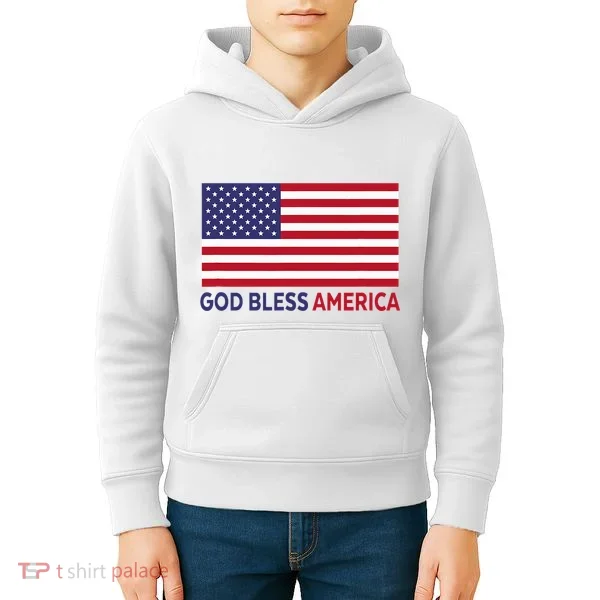 Modern God Bless America Kids Hoodie