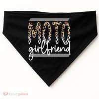 Motocross Girlfriend Best Moto Girlfriend USA-Made Doggie Bandana thumb 0