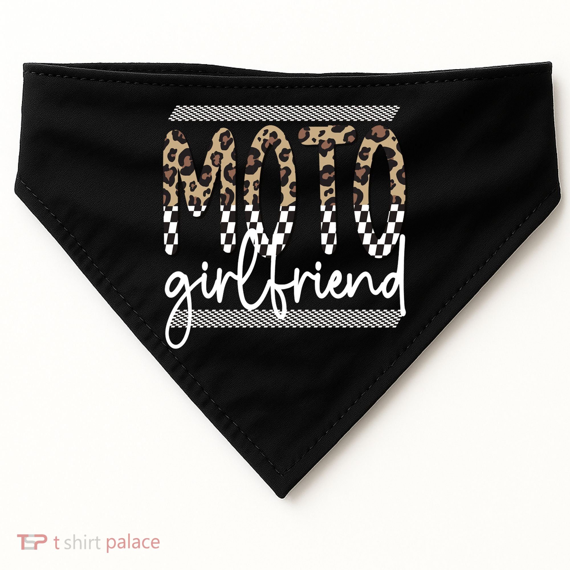 Motocross Girlfriend Best Moto Girlfriend USA-Made Doggie Bandana