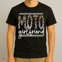 Motocross Girlfriend Best Moto Girlfriend T-Shirt thumb 3