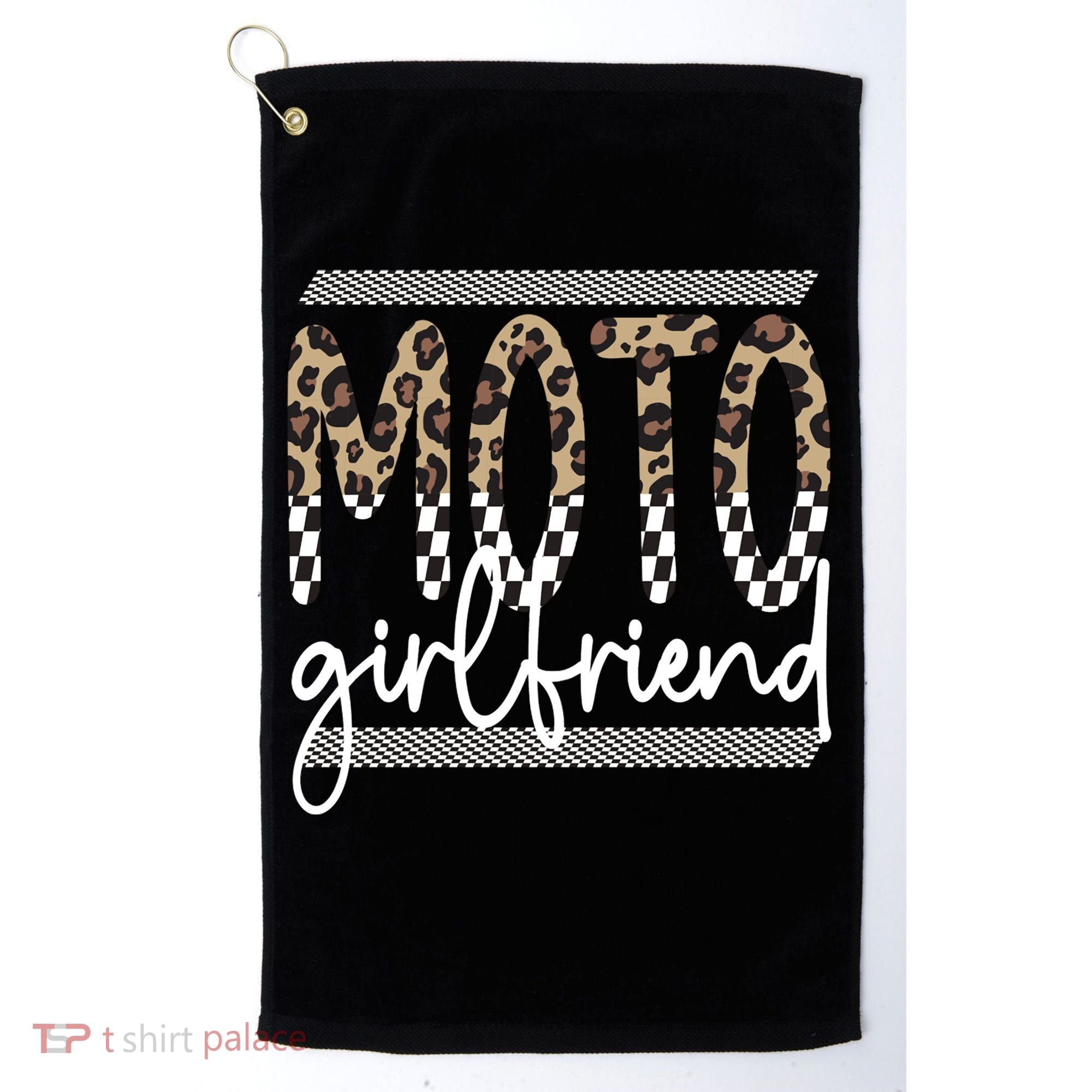 Motocross Girlfriend Best Moto Girlfriend Golf Towel